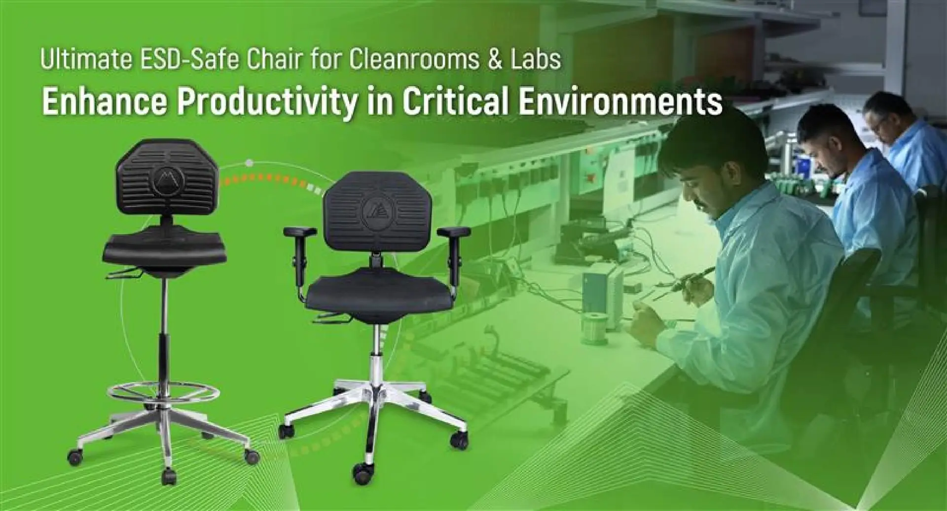 ESD Chair for Pharma, Cleanroom and Medical Labs