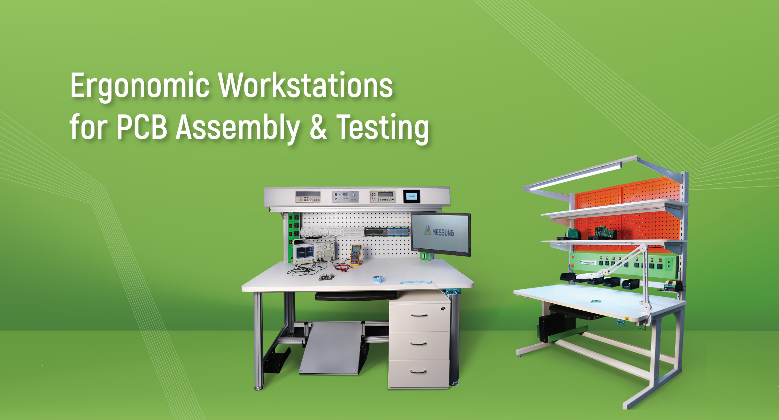 Ergonomic Workstations for PCB Assembly & Testing